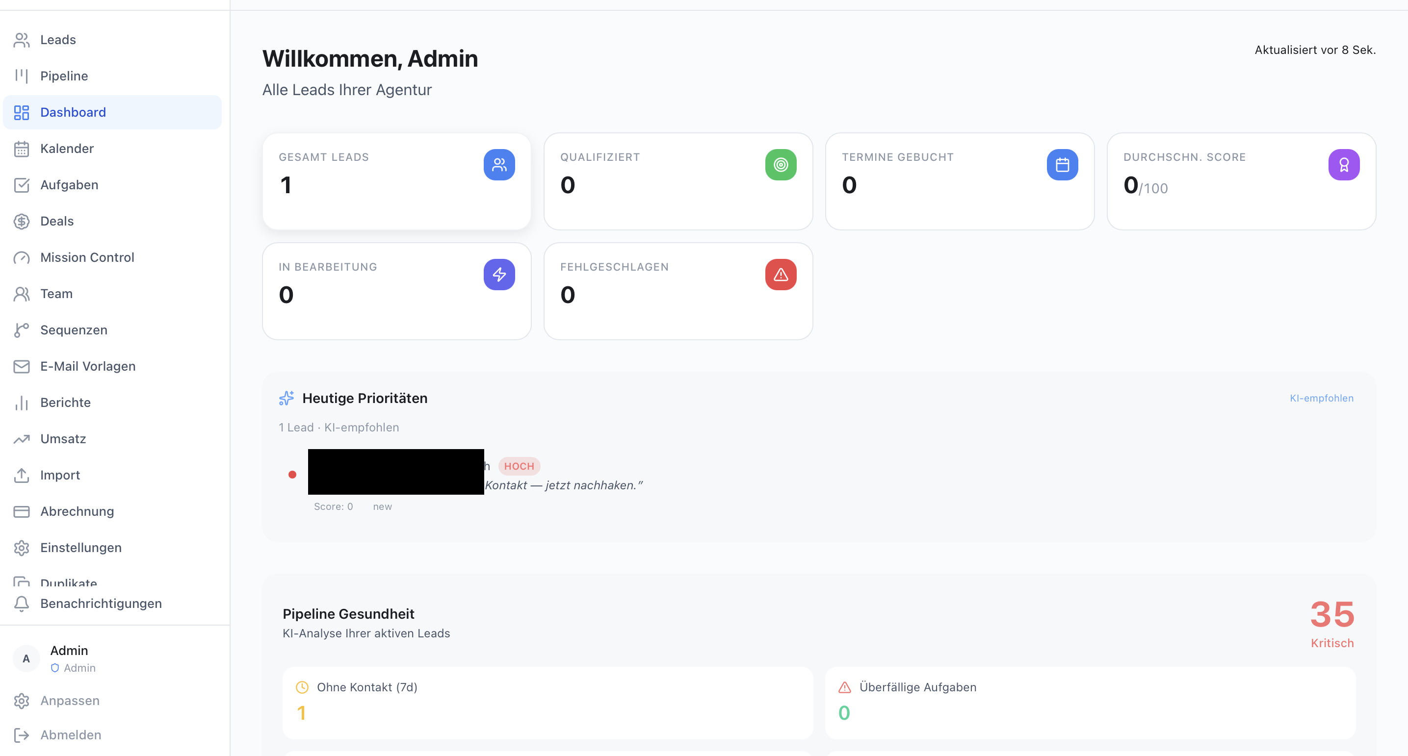 Solar CRM Dashboard
